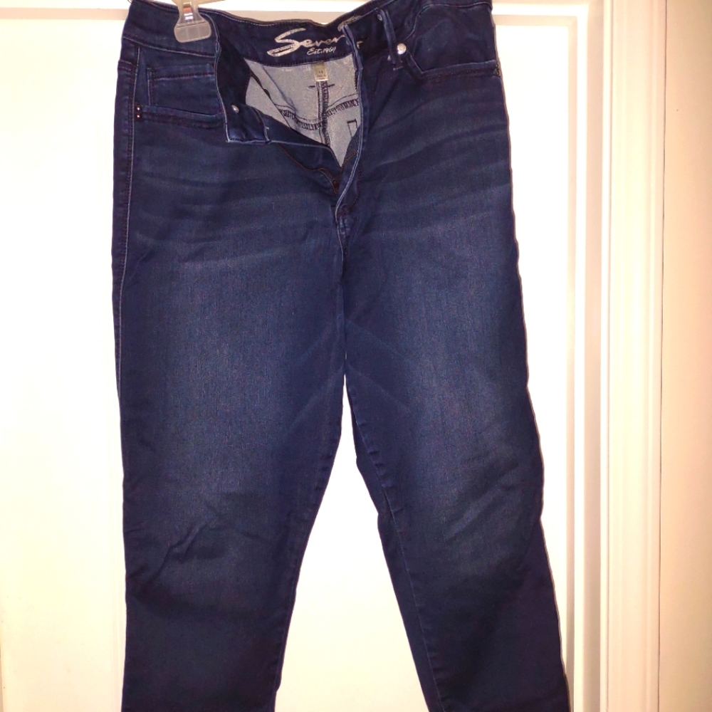 Denim Capri Pants